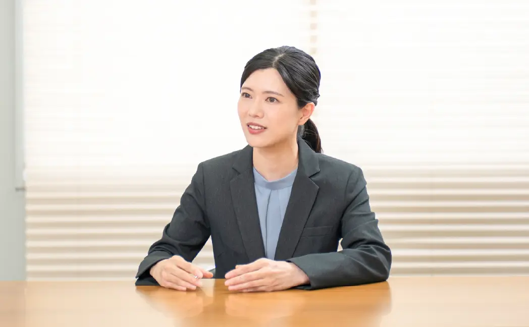 インタビューの様子